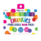 Chunkies Paint Sticks Neon (Set of 6) Cover Image