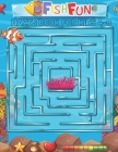 Fish Fun Mazes Book For Kids 4-8 Year olds: Maze Puzzles Activity Book For Kids Boys And Girls Fun Challenging Maze For Children 4-8 Year Olds ( Amazi Cover Image