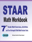 STAAR Math Workbook: 7th Grade Math Exercises, Activities, and Two Full-Length STAAR Math Practice Tests Cover Image