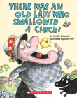 There Was an Old Lady Who Swallowed a Chick! (A Board Book) Cover Image