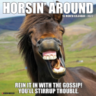 Horsin' Around 2022 Wall Calendar, Horse Humor By Willow Creek Press Cover Image
