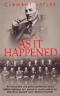 As it Happened By The Earl Attlee (Introduction by), Clement Attlee Cover Image