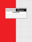 Graph Paper Notebook: 1/4 inch Square Geometric Design Quad Ruled Notebook Composition Notebook Graph Paper Math Notebook Red Graph Cover Cover Image