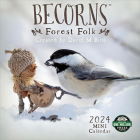 Becorns Min 2024 Mini Wall Calendar: Forest Folk by David M Bird By Amber Lotus Publishing (Created by) Cover Image