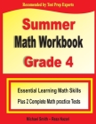 Summer Math Workbook Grade 4: Essential Learning Math Skills Plus Two Complete Math Practice Tests Cover Image