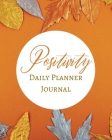 Positivity Daily Planner Journal - Pastel Orange Ginger Honey - Abstract Contemporary Modern Design - Art Cover Image