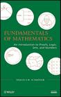 Fundamentals of Mathematics By Bernd S. W. Schröder Cover Image