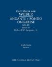 Andante e rondo ongarese, Op.35: Study score By Carl Maria Von Weber, Richard W. Sargeant Jr (Editor) Cover Image