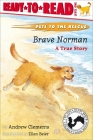 Brave Norman: A True Story (Ready-to-Read Level 1) (Pets to the Rescue) By Andrew Clements, Ellen Beier (Illustrator) Cover Image