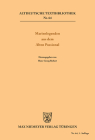 Marienlegenden aus dem Alten Passional (Altdeutsche Textbibliothek #64) By Hans-Georg Richert (Editor) Cover Image