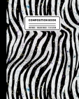 Composition Book: College Ruled Zebra Space Galaxy Writing Notebook By Culture of Pop Cover Image