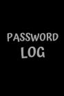Password Log Book - Minimalist Black Onyx Password Book, internet organizer, Website / App Password Notebook.: 6x9