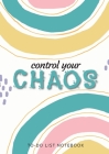 Control Your Chaos To-Do List Notebook: 120 Pages Lined Undated To-Do List Organizer with Priority Lists (Medium A5 - 5.83X8.27 - Blue Abstract) By Blank Classic Cover Image
