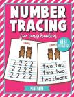 Number Tracing for Preschoolers: Number Writing Practice Easy to Learn and Follow with Letters Tracing By Natalie Cover Image