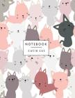 Notebook cutie cat: Cute cats cover and Dot Graph Line Sketch pages, Extra large (8.5 x 11) inches 110 pages, White paper, Sketch, Draw an By Cutie Cat Cover Image