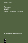 Erec (Altdeutsche Textbibliothek #39) By Hartmann Von Aue, Ludwig Wolff (Continued by), Albert Leitzmann (Editor) Cover Image