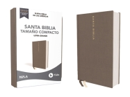 Nbla Santa Biblia, Letra Grande, Tamaño Compacto, Tapa Dura/Tela, Gris, Edición Letra Roja Cover Image
