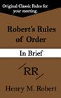 Robert's Rules of Order (in Brief) Cover Image