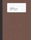Graph Paper Composition Notebook: Brown, Grid Paper Notebook, Quad Ruled, 4 Square Per Inch (4x4), 100 Sheets, 200 pages (Large, 8.5 x 11) By Abookrush Writion Cover Image