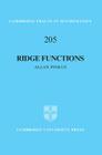 Ridge Functions (Cambridge Tracts in Mathematics #205) By Allan Pinkus Cover Image