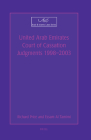 United Arab Emirates Court of Cassation Judgments 1998 - 2003 (Arab and Islamic Laws #27) By Richard Price, Essam Al Tamimi Cover Image