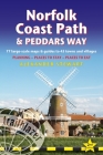 Norfolk Coast Path & Peddars Way: British Walking Guide: 77 Large-Scale Walking Maps (1:20,000) & Guides to 45 Towns & Villages - Planning, Places to (British Walking Guides) Cover Image