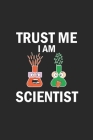 Trust me I am scientist: Notizbuch, Notizheft, Notizblock - Geschenk-Idee für Chemie Nerds & Wissenschaftler - Karo - A5 - 120 Seiten Cover Image