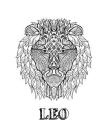 Leo: Coloring Book with Three Different Styles of All Twelve Signs of the Zodiac. 36 Individual Coloring Pages. 8.5 x 11 By Blank Slate Journals Cover Image