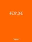 Notebook for Cornell Notes, 120 Numbered Pages, #EXPLORE, Orange Cover: For Taking Cornell Notes, Personal Index, 8.5