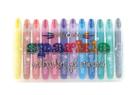 Rainbow Sparkle Metallic Watercolor Gel Crayons - Set of 12 Cover Image