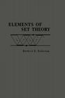 Elements of Set Theory By Herbert B. Enderton Cover Image
