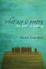 What Use Is Poetry, the Poet Is Asking By Rachel Tzvia Back Cover Image