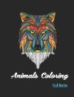 Animals Coloring: Adults Coloring Book Large Print For Gifts Cover Image