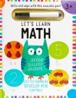 Let's Learn: First Math Skills: (Early Math Skills, Number Writing Workbook, Addition and Subtraction, Kids' Counting Books, Pen Control, Write and Wipe) Cover Image