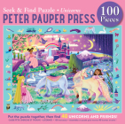 Unicorns Seek & Find 100-Piece Jigsaw Puzzle By Mona Meslier Menuau (Illustrator) Cover Image
