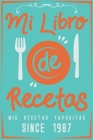 Mi Libro de recetas: Cuaderno Con Paginas Para Anotar Tu Recetas De Comida Favorita Cover Image