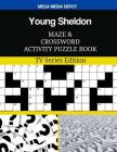 Young Sheldon Maze and Crossword Activity Puzzle Book: TV Series Edition By Mega Media Depot Cover Image