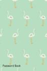Password Book: Include Alphabetical Index with Flamingo Seamless Pattern on Mint Background By Shamrock Logbook Cover Image
