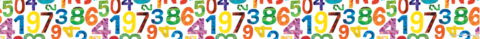World of Eric Carle(tm) Numbers Straight Bulletin Board Borders By Carson Dellosa Education (Compiled by), World of Eric Carle (Illustrator) Cover Image