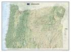 National Geographic: Oregon Wall Map (40.5 X 30.25 Inches) (National Geographic Reference Map) By National Geographic Maps Cover Image