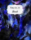 Sketch Book: Marble Sketchbook Scetchpad for Drawing or Doodling Notebook Pad for Creative Artists #4 Blue Black By Avenue J. Artist Series Cover Image