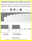 Understanding Fractions Visually: Fractions Posters, Visual Fractions, Equivalent Fractions, Decimal Fractions and Percentages By S. Jama Cover Image