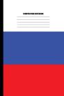 Composition Notebook: Flag of Russia / White, Dark Blue and Red Stripes (100 Pages, College Ruled) By Sutherland Creek Cover Image