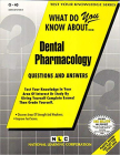 DENTAL PHARMACOLOGY: Passbooks Study Guide (Test Your Knowledge Series (Q)) By National Learning Corporation Cover Image