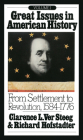 Great Issues in American History, Vol. I: From Settlement to Revolution, 1584-1776 By Richard Hofstadter (Editor), Clarence L. Ver Steeg (Editor) Cover Image
