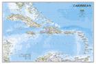 National Geographic: Caribbean Classic Wall Map (Poster Size: 36 X 24 Inches) (National Geographic Reference Map) Cover Image