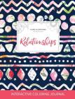 Adult Coloring Journal: Relationships (Floral Illustrations, Tribal Floral) By Courtney Wegner Cover Image
