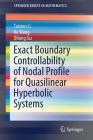 Exact Boundary Controllability of Nodal Profile for Quasilinear Hyperbolic Systems (Springerbriefs in Mathematics) Cover Image