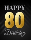 80th Birthday Guest Book Cover Image