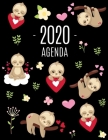 Perezoso Agenda 2020: Planificador Diaria - Ideal Para la Escuela, el Estudio y la Oficina - Enero a Diciembre 2020 Cover Image